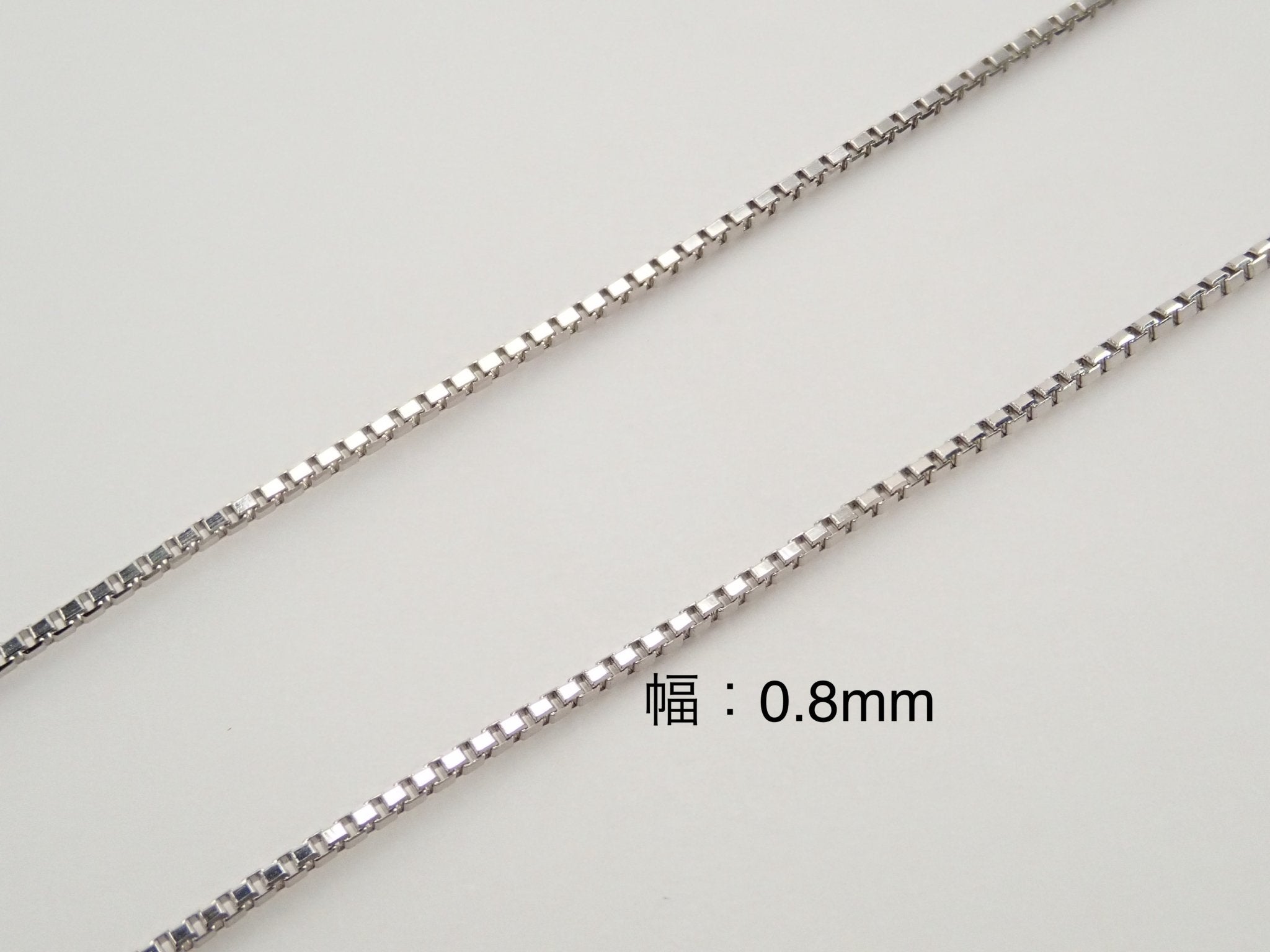 Pt850 プラチナ ベネチアンチェーン 0.9mm【40cm／45cmフリー】