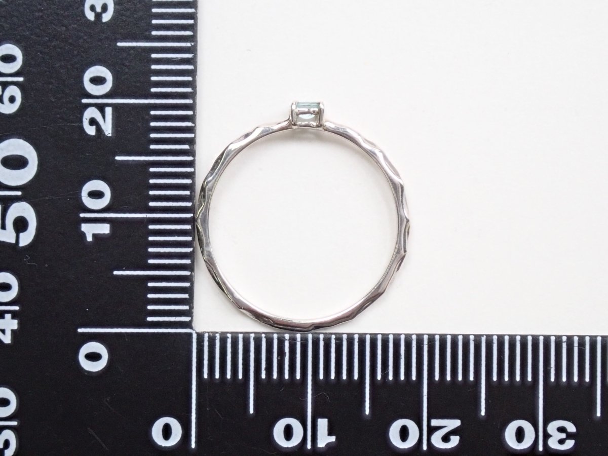 Pt900ブラジル産パライバトルマリン0.05ct リング - カラッツSTORE