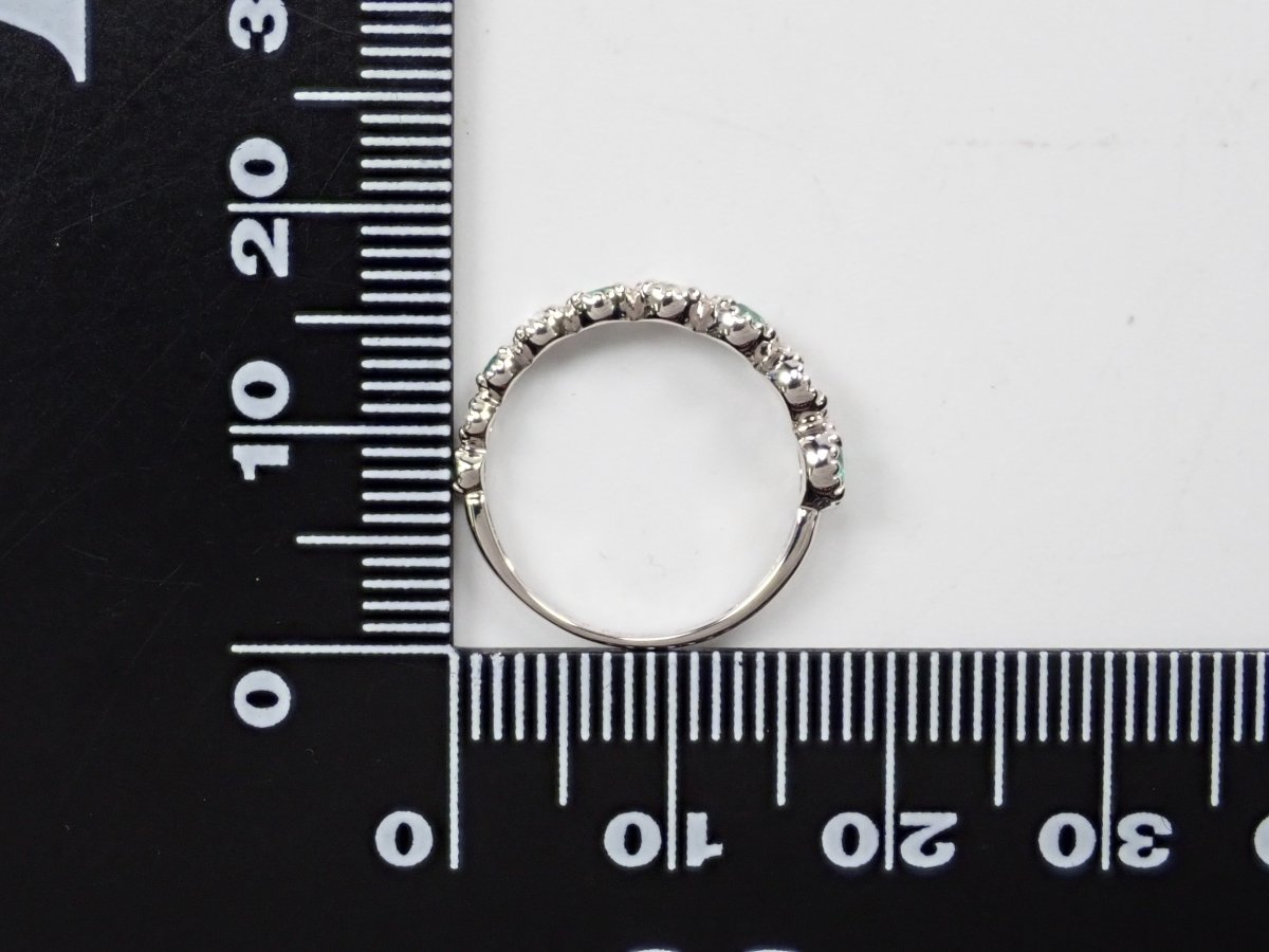 Pt900エメラルド0.21ct・ダイヤモンドピンキーリング - カラッツSTORE