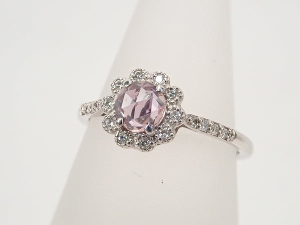 Pt900 sapphire 0.47ct ring (swinging type)