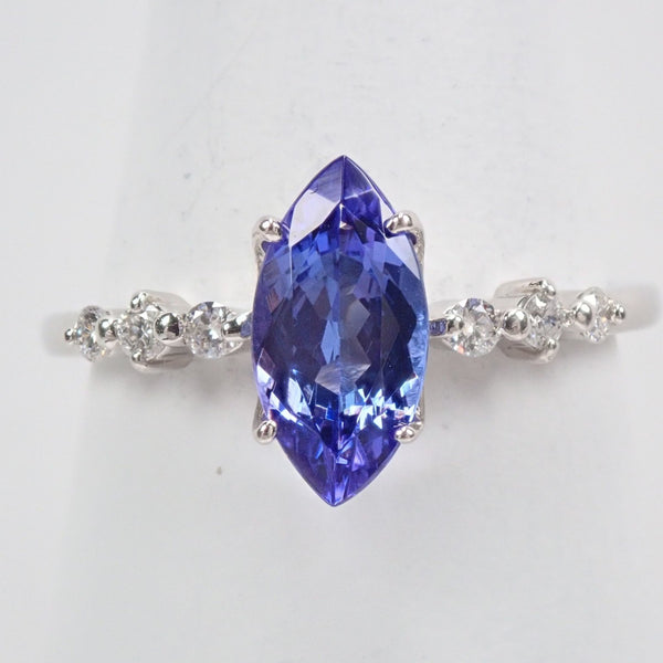 TANZANITE タンザナイト 1.65ct PT900 指輪 リング-tops.edu.ng