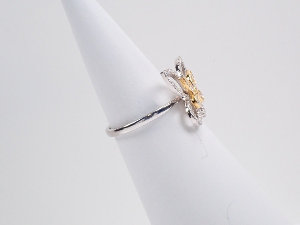 Pt900/K18ダイヤモンド0.49ct リング - カラッツSTORE