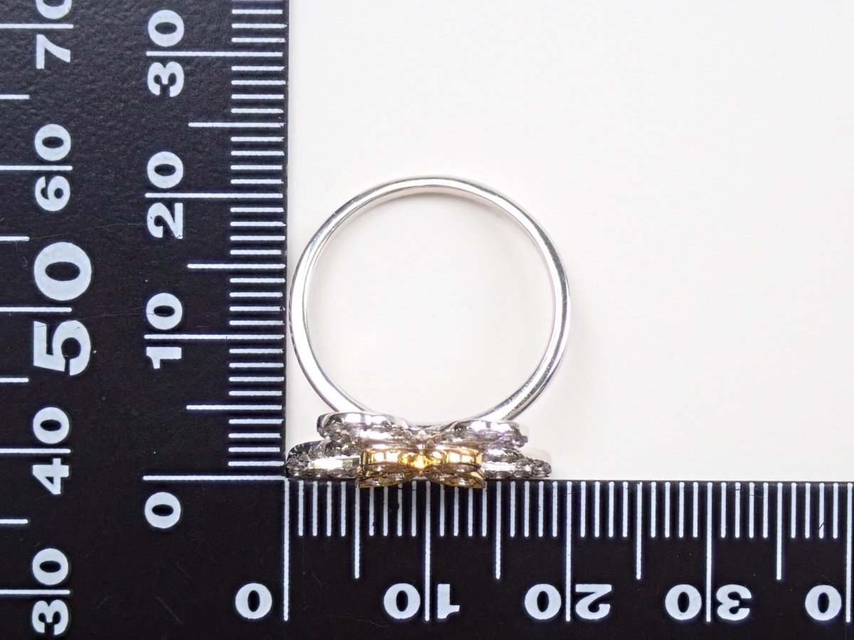 Pt900/K18ダイヤモンド0.49ct リング - カラッツSTORE