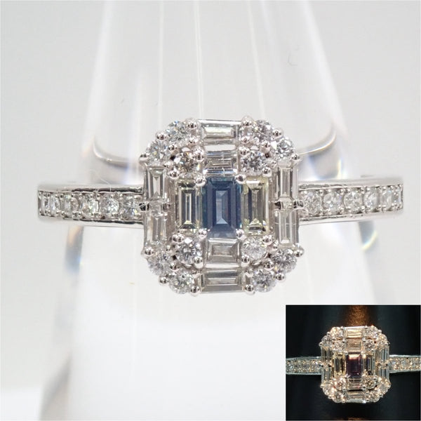 カラフリ】Pt950アレキサンドライト0.08ct リング