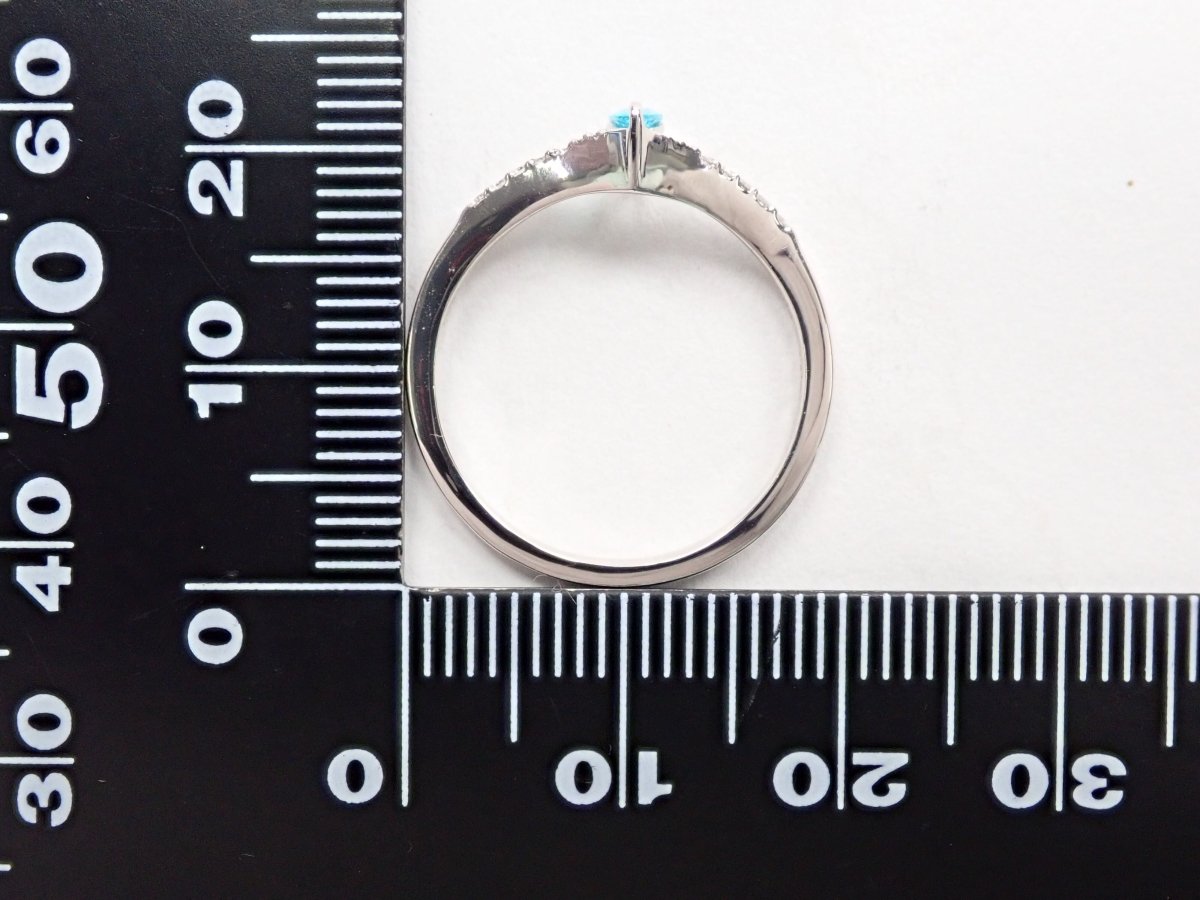 Pt950ブラジル産パライバトルマリン0.11ct リング - カラッツSTORE