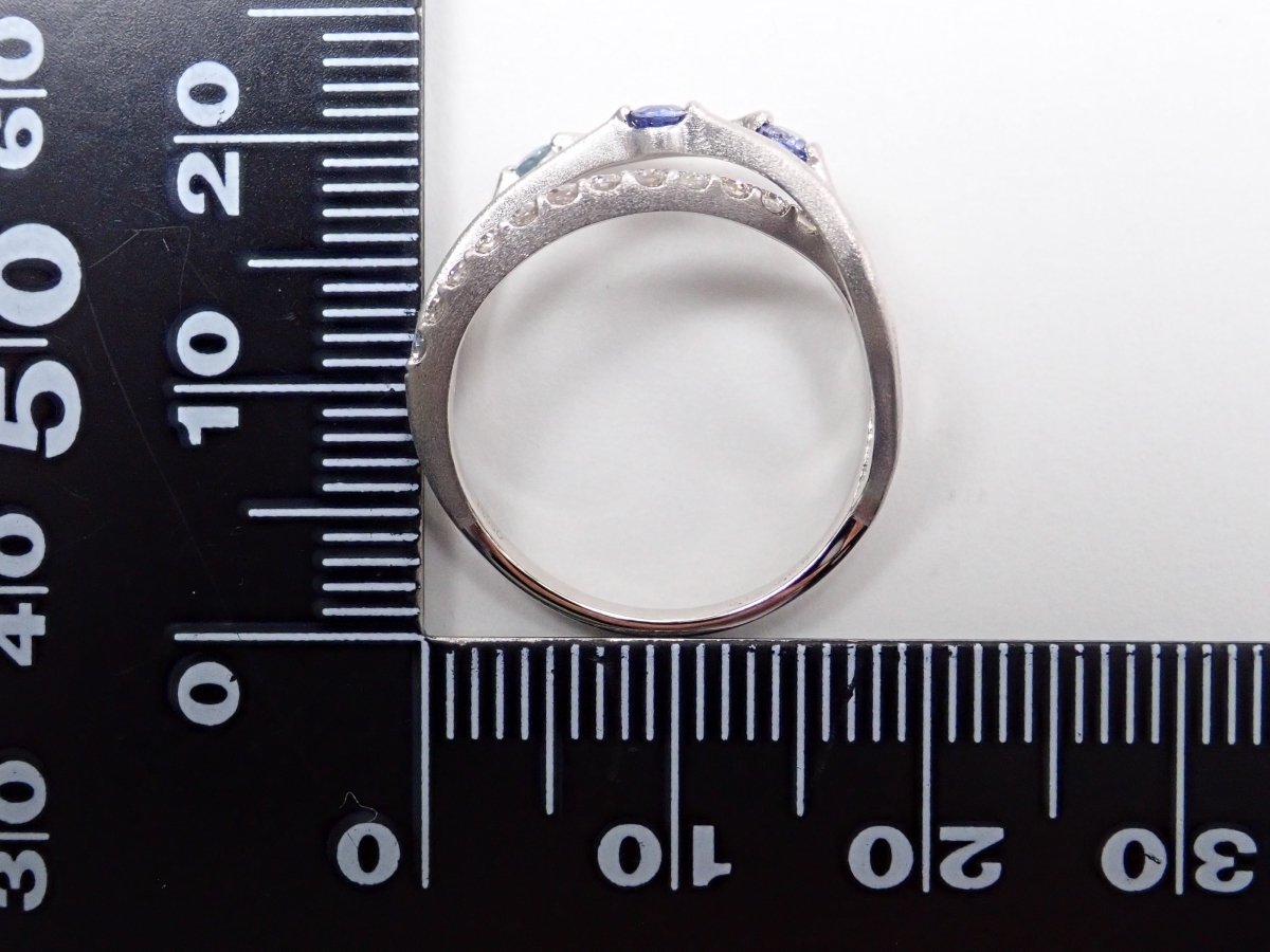 Pt950ベニトアイト0.14ct リング