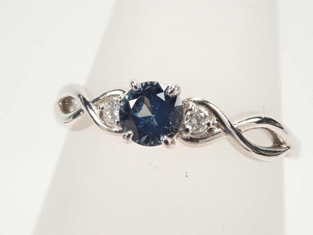 Pt950ブルースピネル0.352ct リング