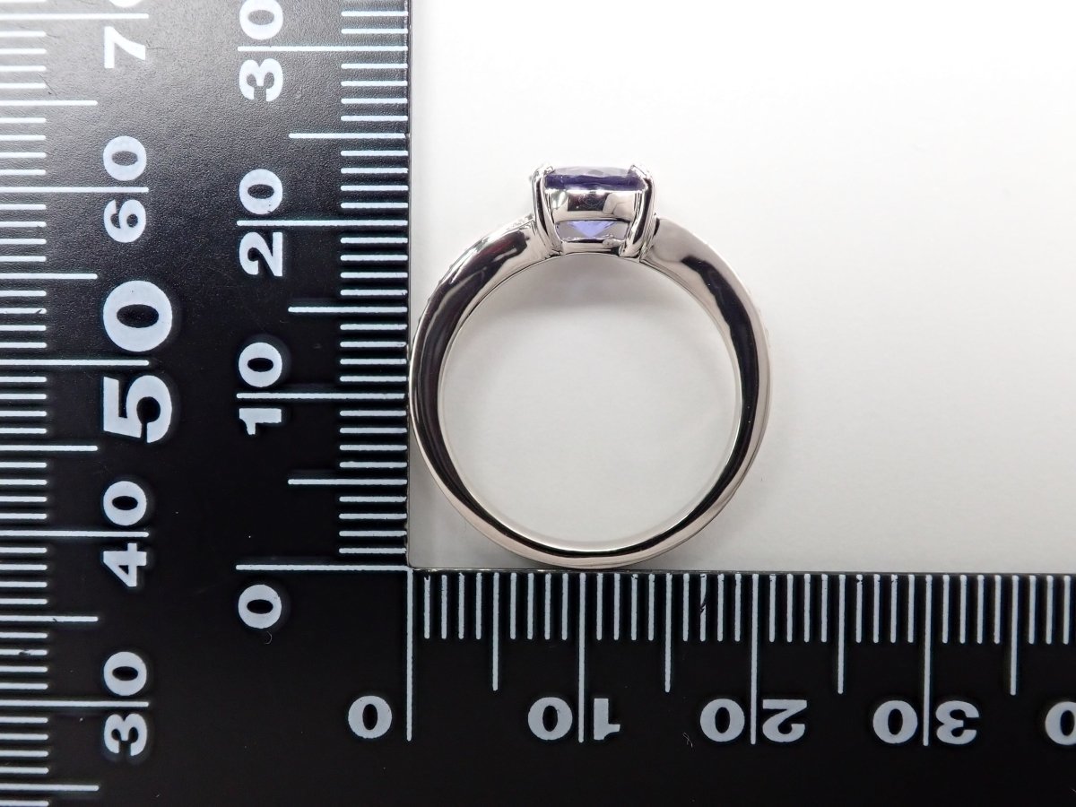 【ダンデライオンカット】Pt950アイオライト0.96ct リング - カラッツSTORE