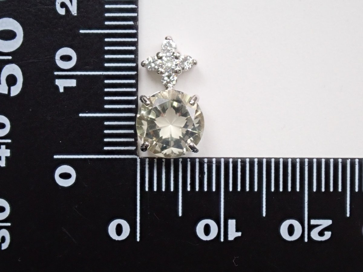 【さくらインカット】Pt950レモンクォーツ1.55ct ペンダントトップ - カラッツSTORE